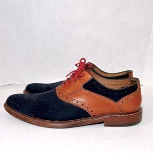 Johnson and Murphy Men’s Derby Shoes Suede & Leather Size 11